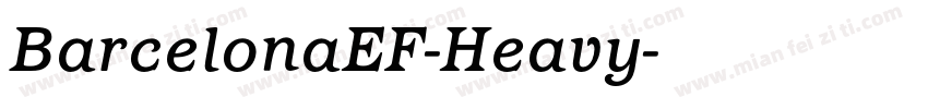 BarcelonaEF-Heavy字体转换