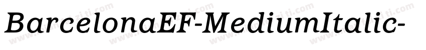 BarcelonaEF-MediumItalic字体转换