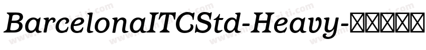 BarcelonaITCStd-Heavy字体转换