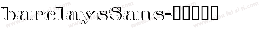 barclaysSans字体转换