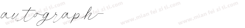 autograph字体转换