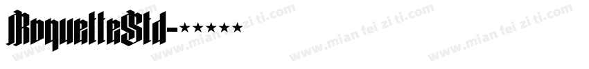 RoquetteStd字体转换