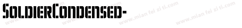 SoldierCondensed字体转换