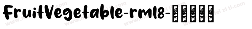 FruitVegetable-rml8字体转换