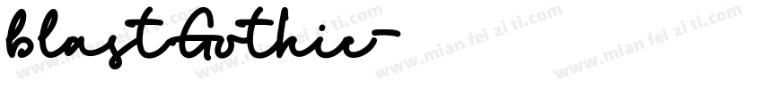 blastGothic字体转换