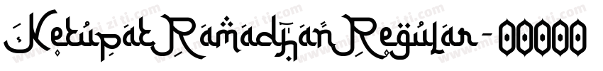 KetupatRamadhanRegular字体转换