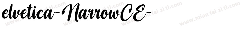 elvetica-NarrowCE字体转换