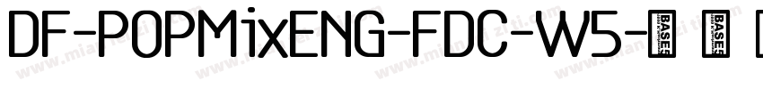 DF-POPMixENG-FDC-W5字体转换