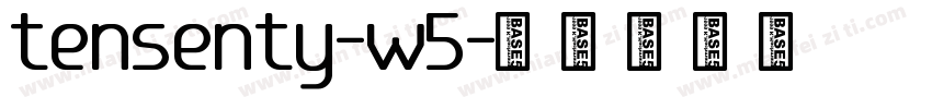 tensenty-w5字体转换