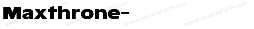 Maxthrone字体转换