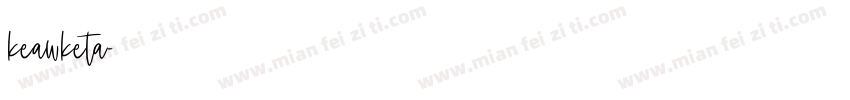 keawketa字体转换
