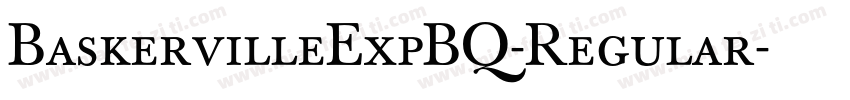 BaskervilleExpBQ-Regular字体转换