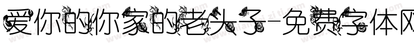 爱你的你家的老头子字体转换