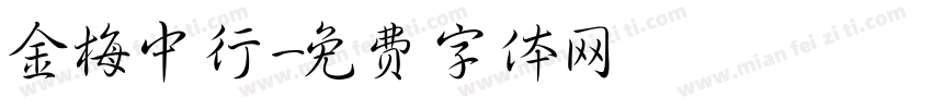 金梅中行字体转换
