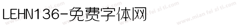 LEHN136字体转换
