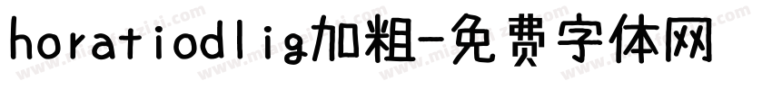 horatiodlig加粗字体转换