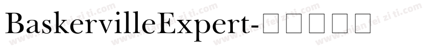 BaskervilleExpert字体转换