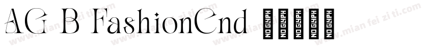 AG-B_FashionCnd字体转换