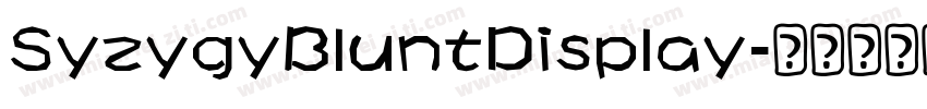 SyzygyBluntDisplay字体转换