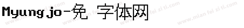 Myungjo字体转换