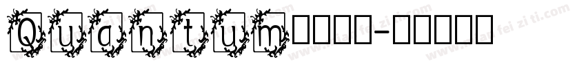 Quantum英文字体字体转换