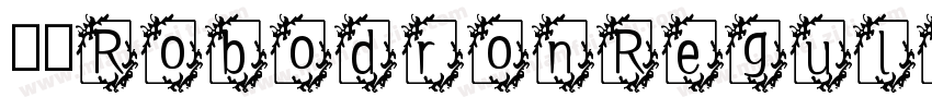 英文RobodronRegular字体转换