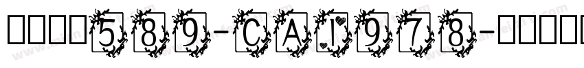 英文字体589-CAI978字体转换