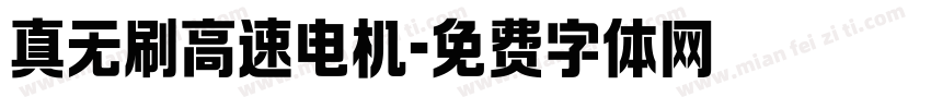 真无刷高速电机字体转换