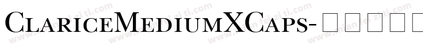 ClariceMediumXCaps字体转换