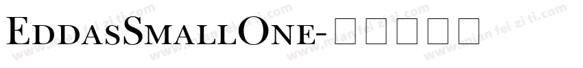 EddasSmallOne字体转换