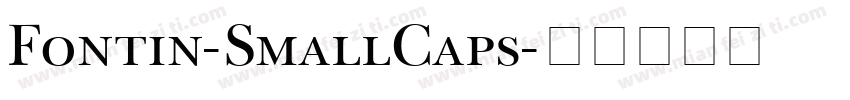 Fontin-SmallCaps字体转换
