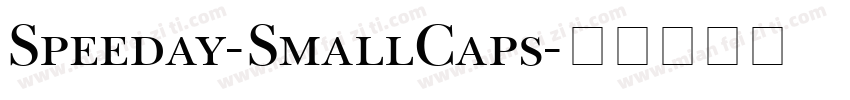 Speeday-SmallCaps字体转换