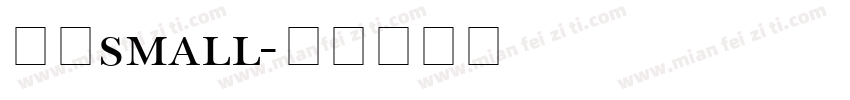 赫思small字体转换