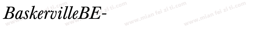 BaskervilleBE字体转换