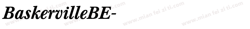 BaskervilleBE字体转换