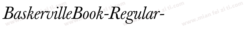 BaskervilleBook-Regular字体转换