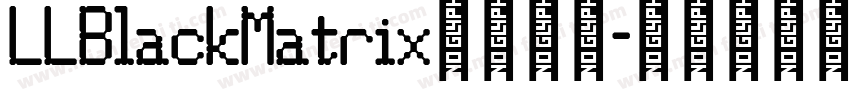 LLBlackMatrix英文字体字体转换