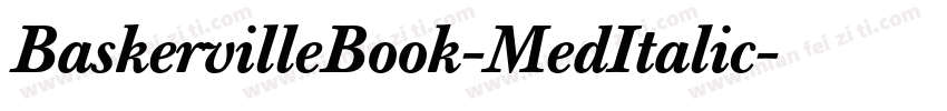 BaskervilleBook-MedItalic字体转换