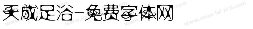 天成足浴字体转换