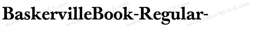 BaskervilleBook-Regular字体转换