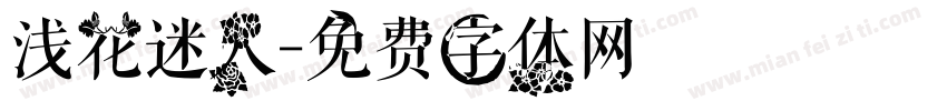 浅花迷人字体转换