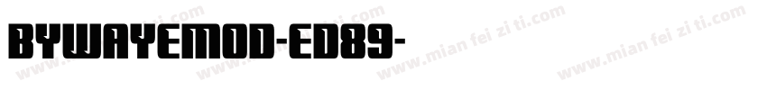 Bywayemod-ED89字体转换