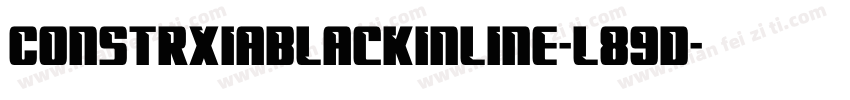 Constrxiablackinline-l89D字体转换