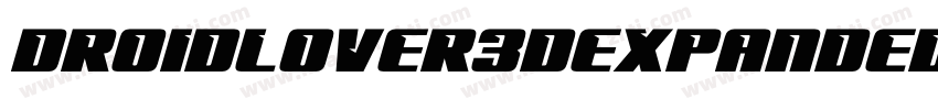DroidLover3DExpandedItalic-rB89字体转换