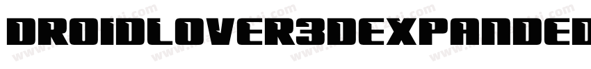 DroidLover3DExpandedItalic-rB89字体转换