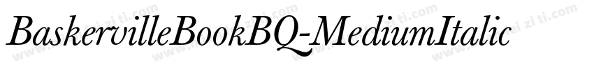BaskervilleBookBQ-MediumItalic字体转换