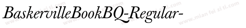 BaskervilleBookBQ-Regular字体转换