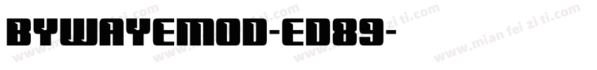 Bywayemod-ED89字体转换