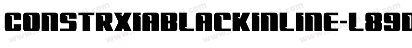 Constrxiablackinline-l89D字体转换