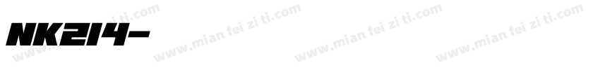 NK214字体转换